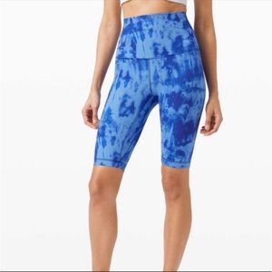 Lululemon Align Super High Rise Short 10" Game Day Blue Tie Dye